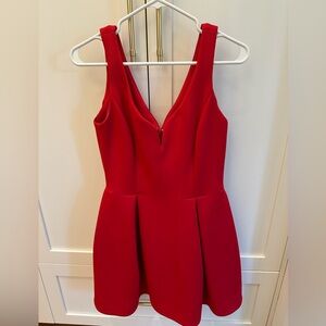 Anthropologie red dress size 6